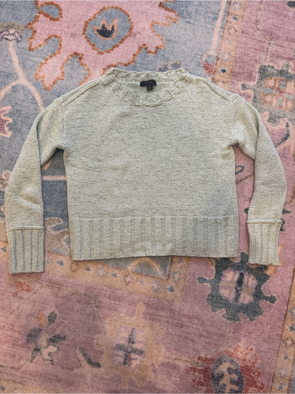 J Crew Beach Sweater, pastel green